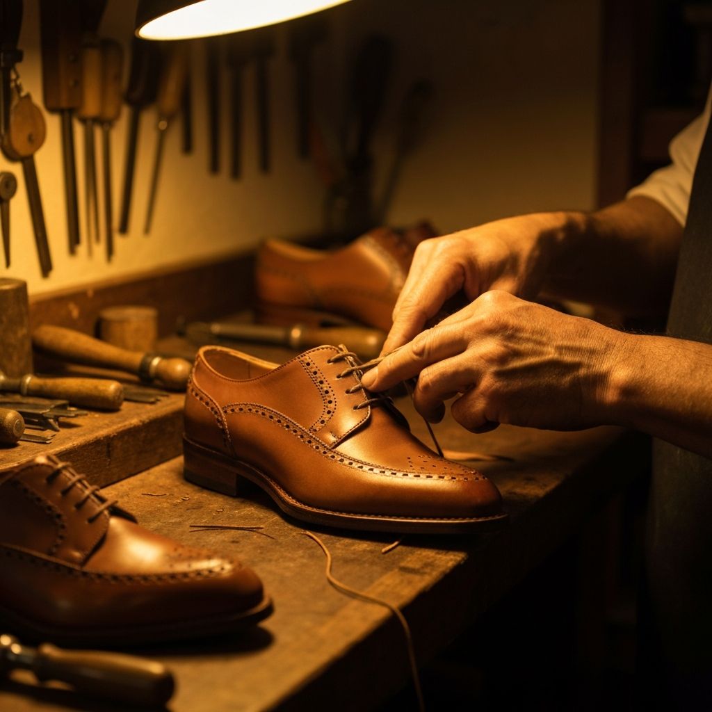 This is how a truly handcrafted shoe is made: noble materials, expert hands, and a process that leaves a mark